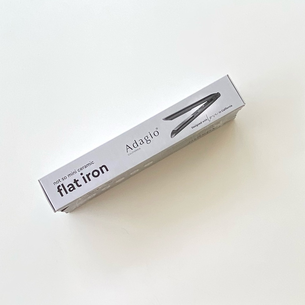 Adagio Ceramic Flat Iron, Hair Straightener Ceramic Flat Iron, Black - Picture 4 of 6